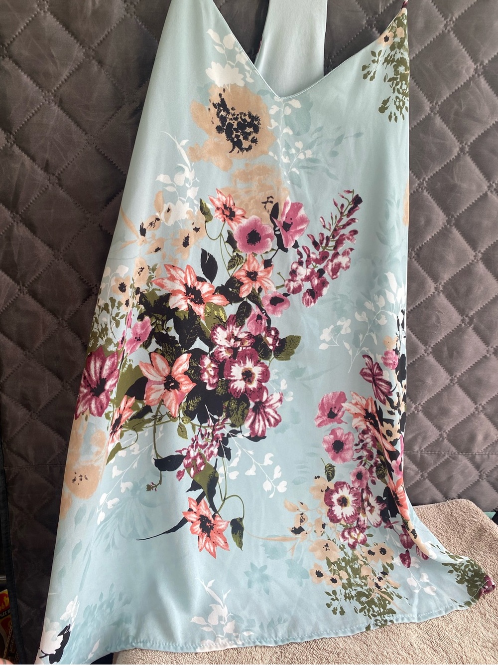 Style Rack LA Mint Green Floral Racerback Slip Dress S